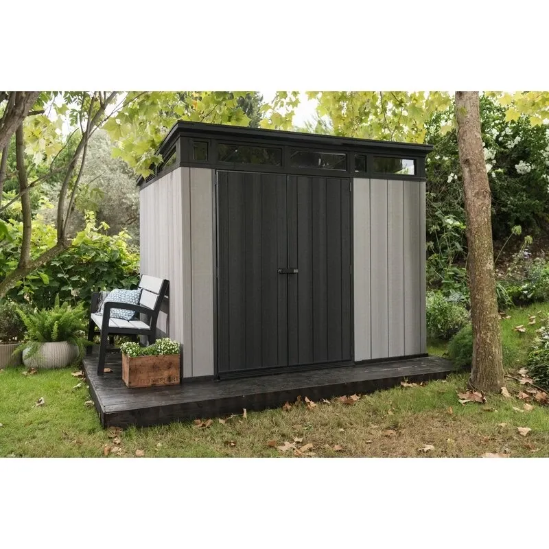 Artisan 9' wide x 7.5' deep plastic storage shed - Online Shop