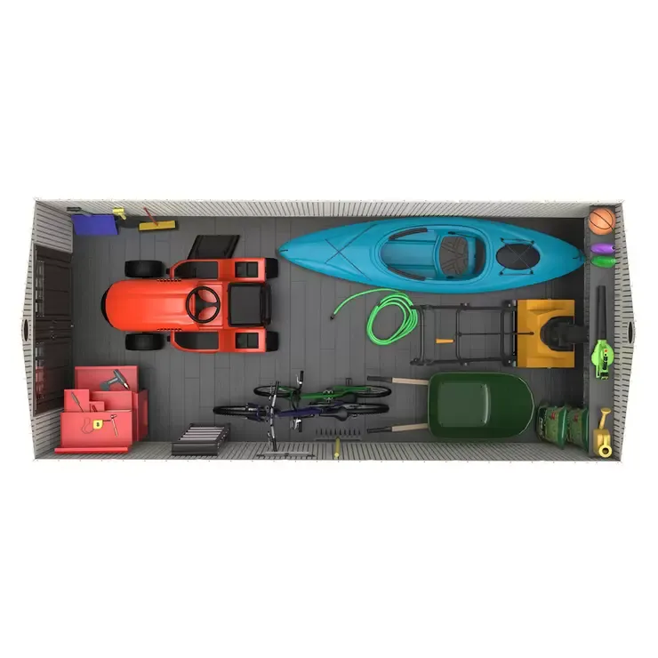 Lifetime 8ft x 17ft 5 (2.4 x 5.3m) Rough Cut Outdoor Storage Shed - Model 60352 - Online Shop