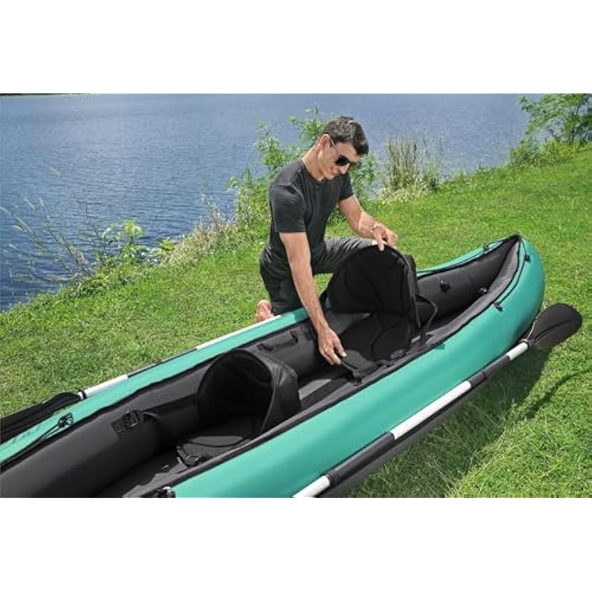 Bestway Hydro Force Inflatable Kayak Set | Includes Seat, Paddle, Hand Pump, Storage Carry Bag | Great for Adults, Kids and Families - Online Shop