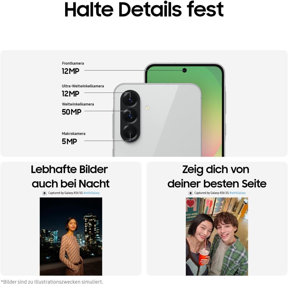 Samsung Galaxy A56 5G AI Smartphone ohne Vertrag - Online Shop