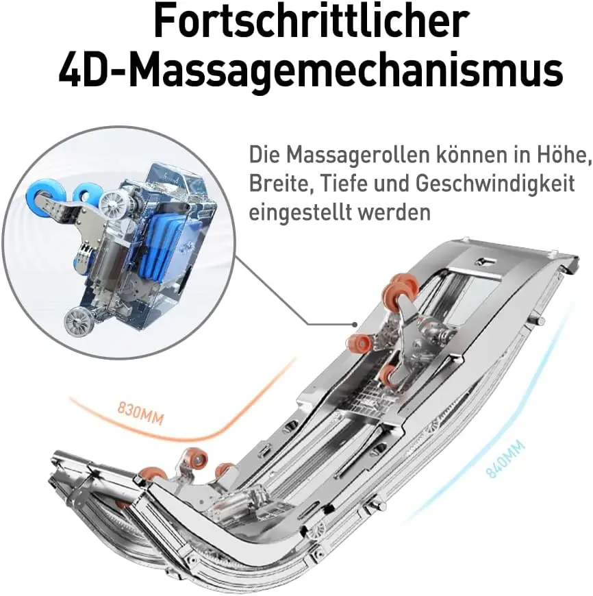 ROTAI Massage Chair. Full Body Zero Gravity SL Track Shiatsu Massage Chair with Heating. Bluetooth. Foot Roller. Calf Kneading Massage - Online Shop