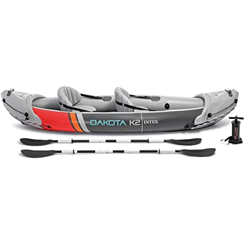 INTEX 2-Person Inflatable Kayak Set, Dakota K2 with 86in Oars and Pump - Online Shop