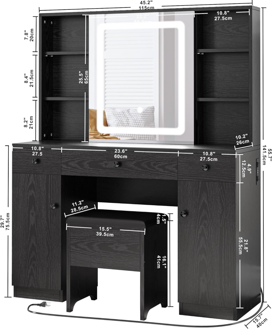 Multifunctional Vanity Mirror dressing table - Online Shop