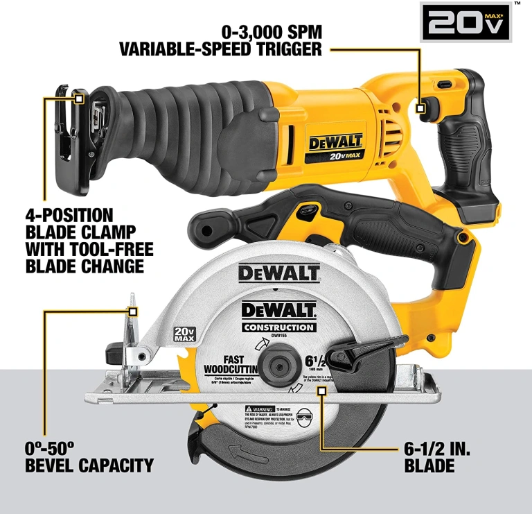 DEWALT 18V/20V MAX Cordless Brushless Power Tool Combo Kit – Professional 10–28 Piece Set with Lithium-Ion Batteries (DCK1020D2 / 28-Piece Pro Kit) - Online Shop