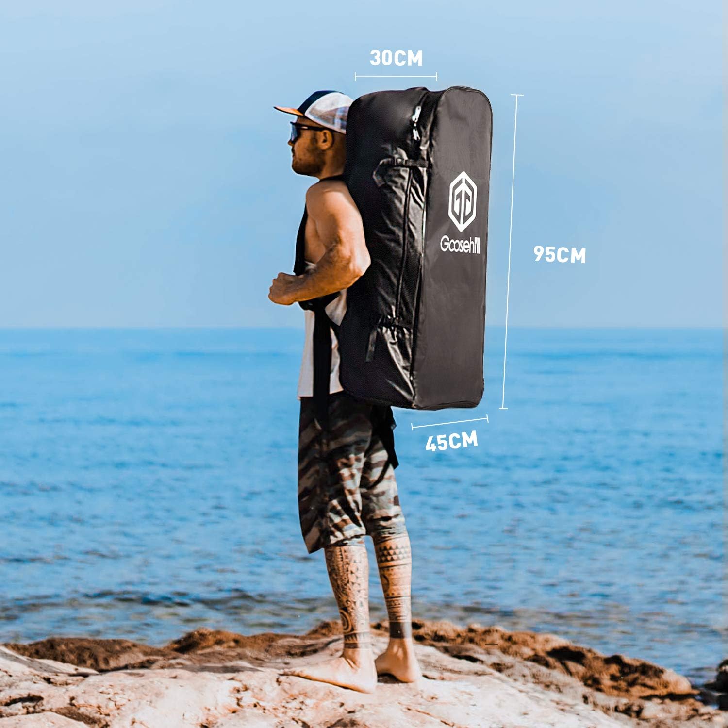 Goosehill Inflatable Stand Up Paddle Board, Premium SUP Package, 10' Long 32 Wide 6 Thick, Patterns Open for Customization - Online Shop