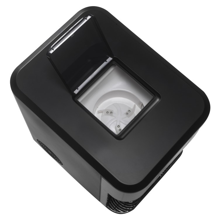 electriQ Countertop Ice Maker with Ice Crusher and Water Dispenser, Stainless Steel/Black - Online Shop