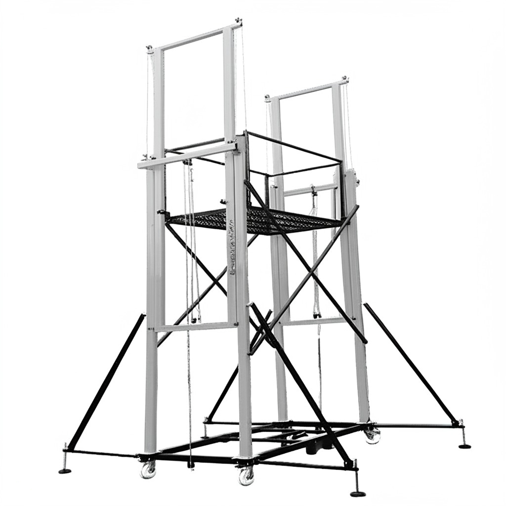 Foldable Electric Lift Scaffolding (Load 1000Kg) - Online Shop