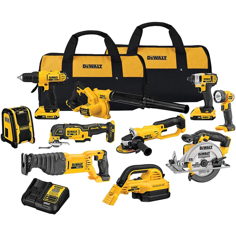 DEWALT 18V/20V MAX Cordless Brushless Power Tool Combo Kit – Professional 10–28 Piece Set with Lithium-Ion Batteries (DCK1020D2 / 28-Piece Pro Kit) - Online Shop
