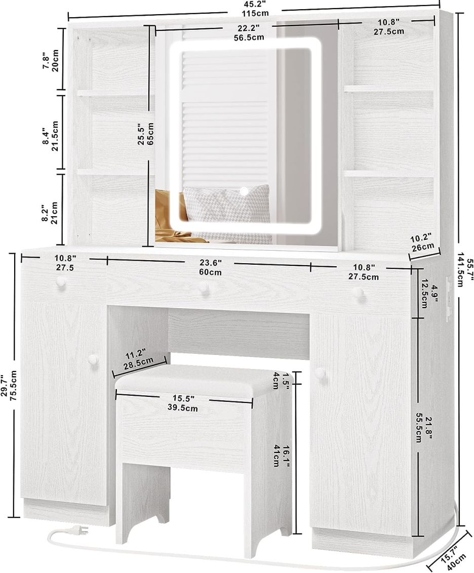Multifunctional Vanity Mirror dressing table - Online Shop