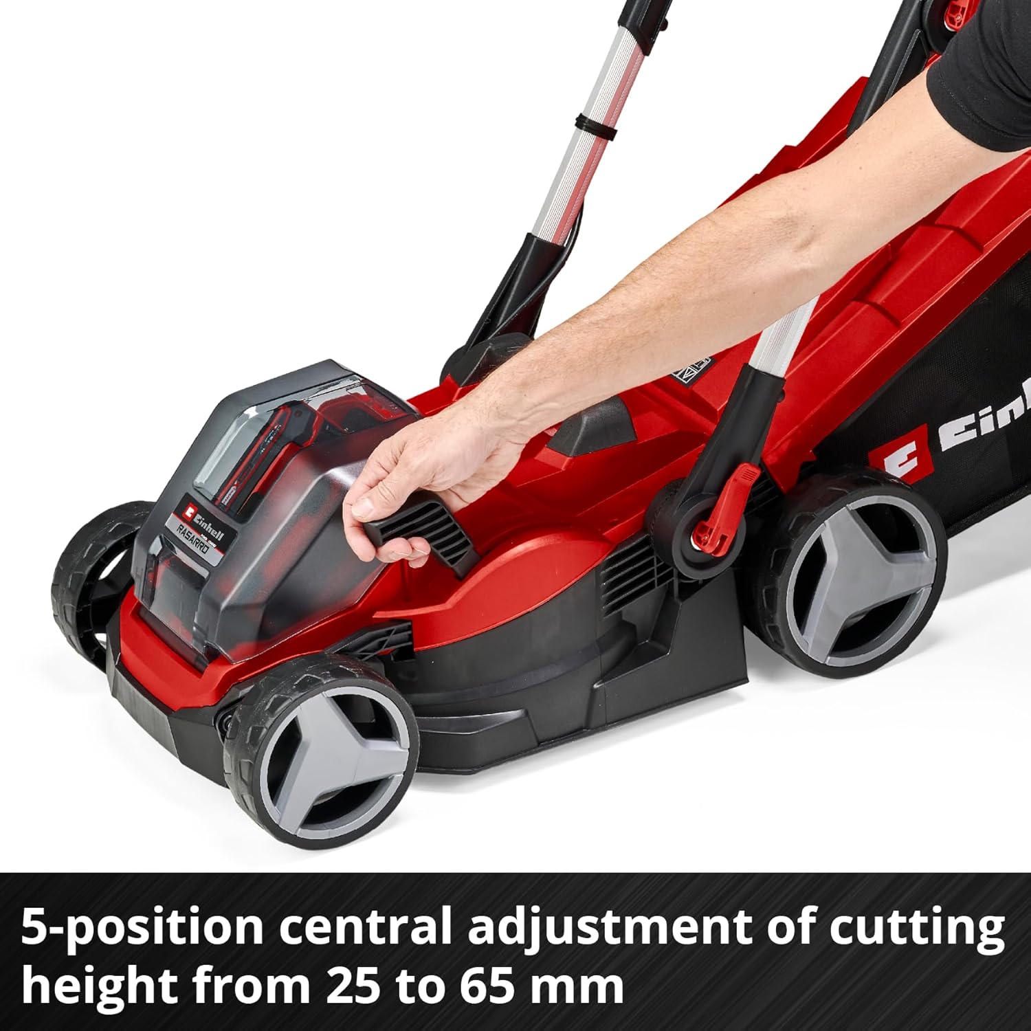 Power X-Change RASARRO 36/34 Cordless Lawnmower With Battery (x2) And Charger (x2) - 36V, 34cm Cutting Width, 30L Grass Box, 5 Cut Heights - Battery Lawn Mower For Lawns Up To 300m² - Online Shop