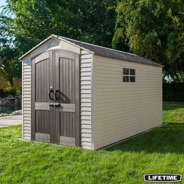 Lifetime 7ft x 12ft (2.1 x 3.6m) Storage Shed - Model 60282 - Online Shop