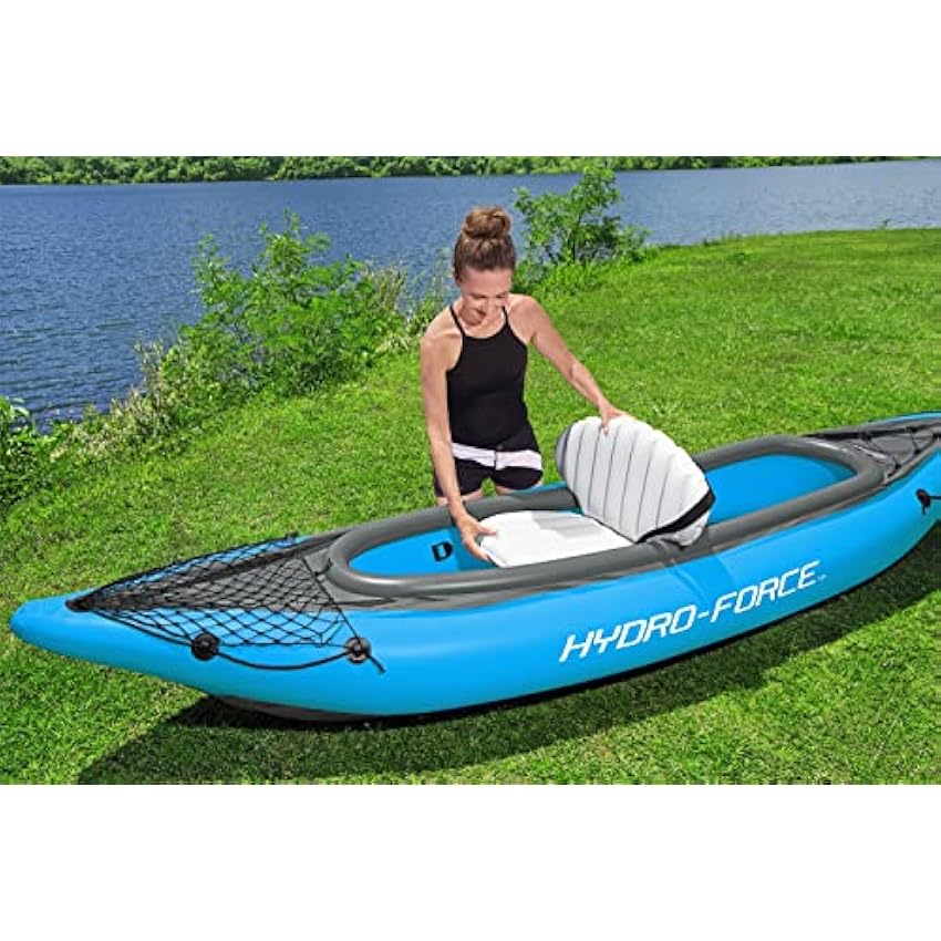 Bestway Hydro Force Inflatable Kayak Set | Includes Seat, Paddle, Hand Pump, Storage Carry Bag | Great for Adults, Kids and Families - Online Shop