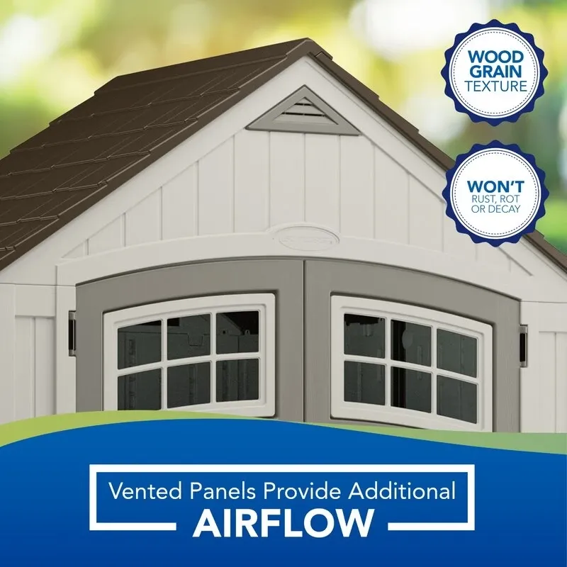 Cascade 7 ft. W x 4 ft. D Plastic Storage Shed - Online Shop