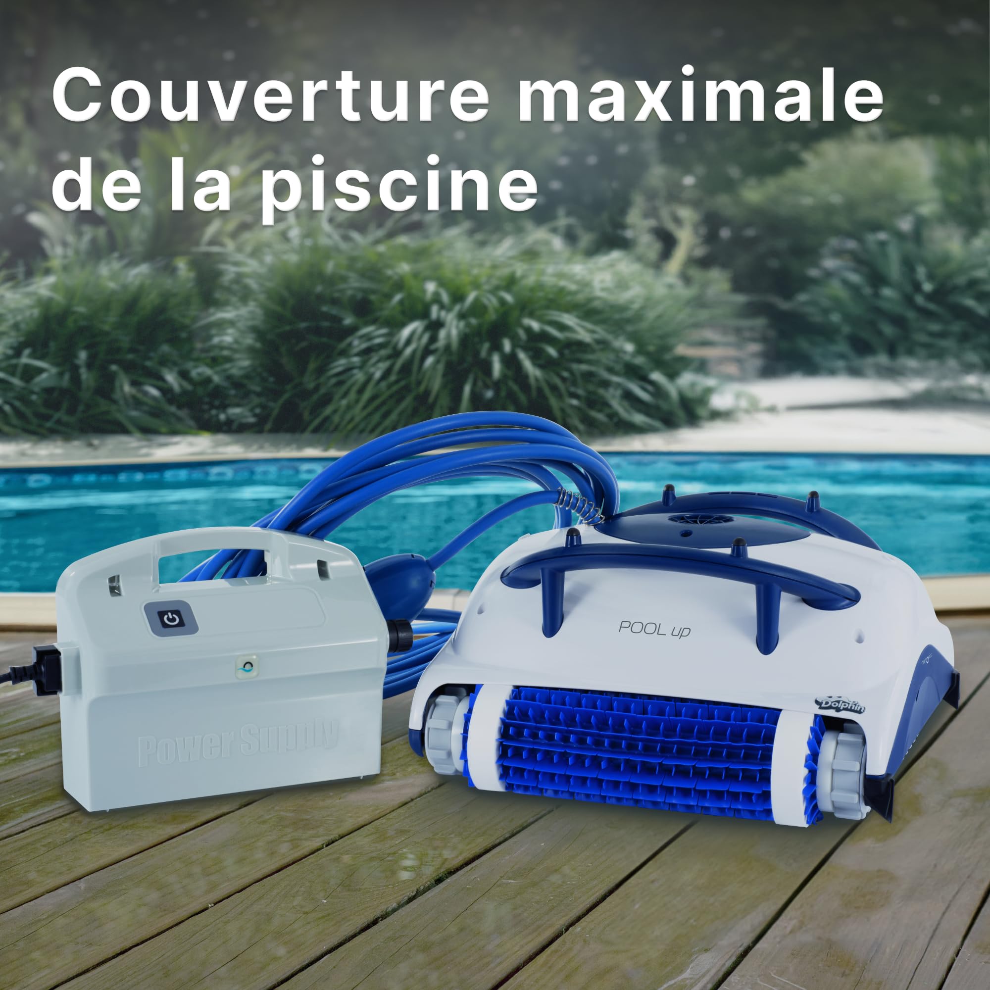 Dolphin Pool UP Robot Electric Pool Cleaner - Wall Cleaning, Above Ground Pools up to 8 meters in Length - Online Shop