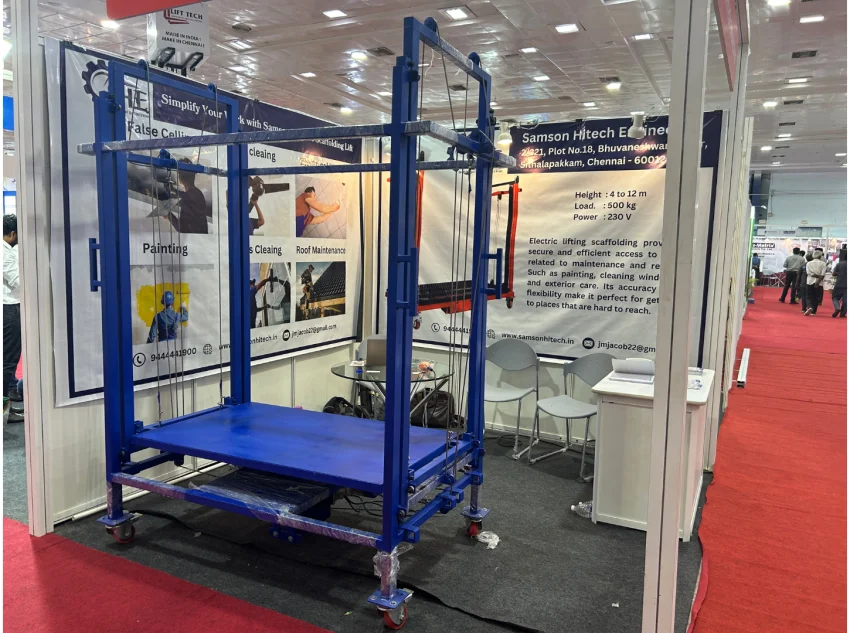 Foldable Electric Lift Scaffolding (Load 500Kg) - Online Shop