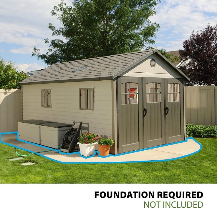 Lifespan 11 x 18.5 feet. Outdoor Storage Shed, 11 x 18.5, Desert Sand - Online Shop