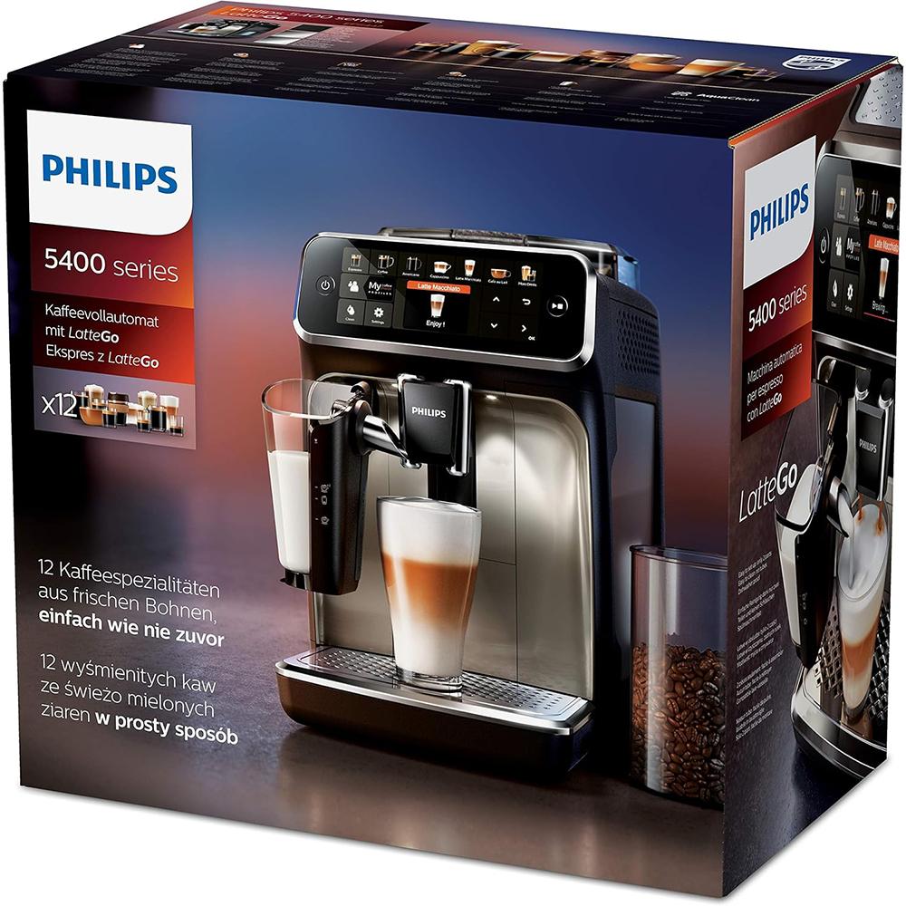 Philips 5400 Series Fully Automatic Espresso Machine - LatteGo - Online Shop